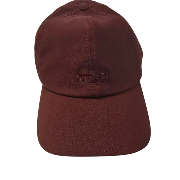 lululemon Burgundy Deep Luxe Baller Hat Athletic Lightweight Cap NWT - Picture 1 of 9